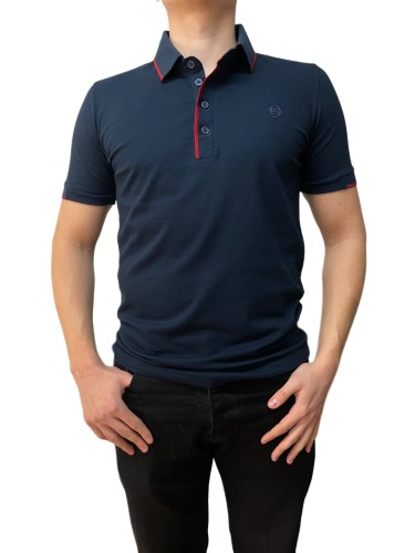Koszulka polo lacosta kołnierz granat.jpeg