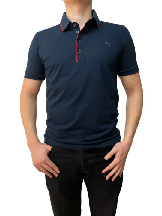Koszulka polo lacosta kołnierz granat.jpeg