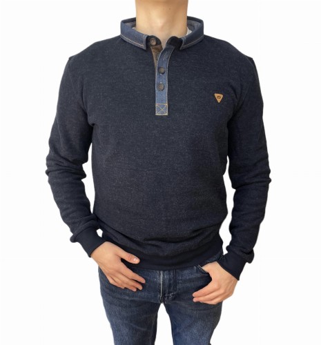 Bluza kan polo kołnierz granat.jpeg
