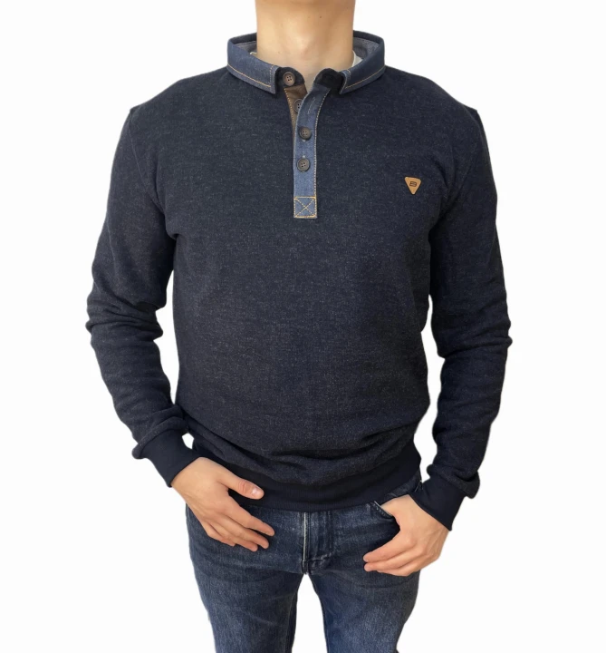 Bluza kan polo kołnierz granat.jpeg