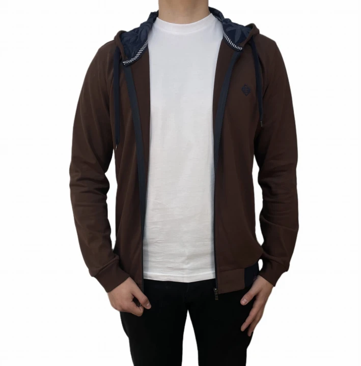 Bluza rozpinana z kapturem czerwień.jpeg