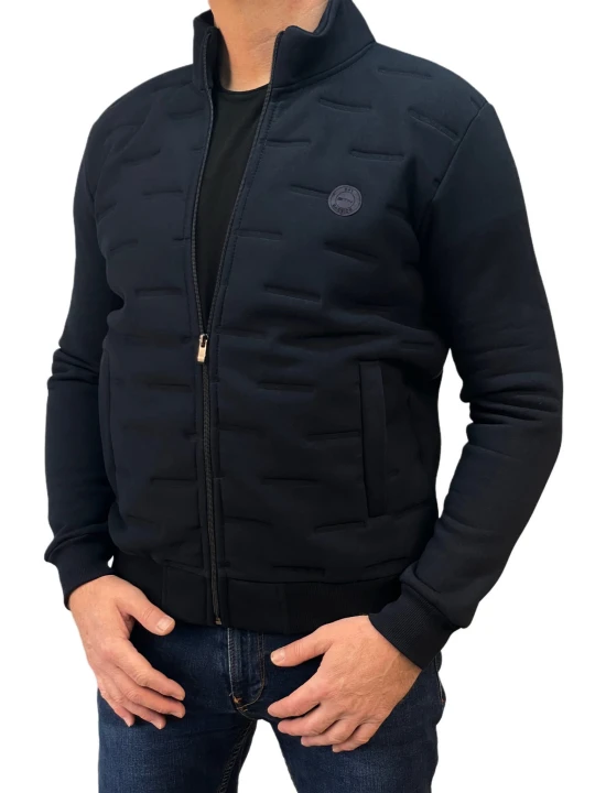 Bluza pikowana rozpinana granat.jpeg